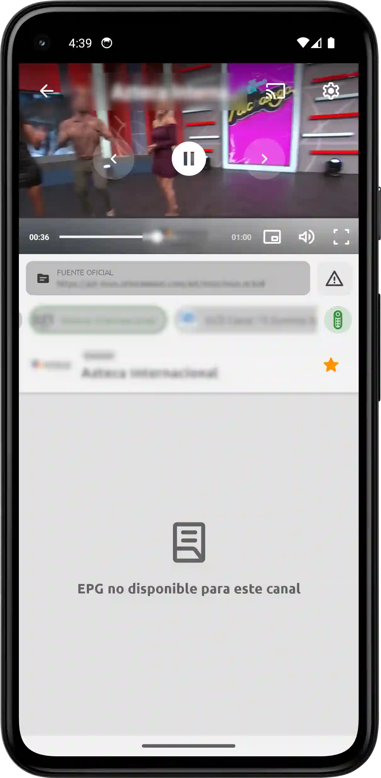 Reproductor de video con controles